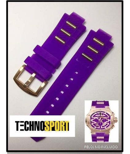 Correa Reloj Technosport Ts-140 Original Y Nueva Morado