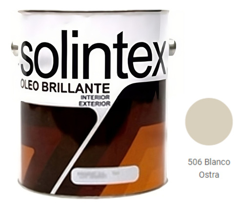 Pintura Oleo Brillante Blanco Ostra Solintex 1 Galon 