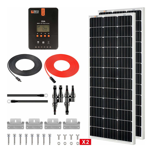 5 Monocristalino Arranque Solar Mppt Controlador Soporte