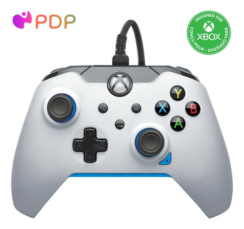 Control Alambrico Pdp Ion White Xbox One / Series X/s / Pc