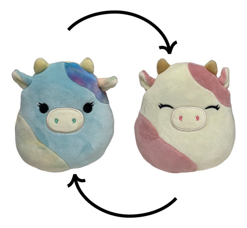 Squishmallows Peluches Reversibles 13cm Originales