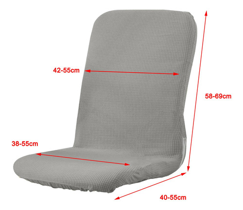 Funda Para Silla De Oficina Fundas Universales Gris