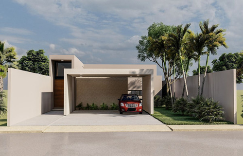 Casa En Venta Una Planta, Serenity Con 4 Recámaras Y Alberca, Mérida, Dzityá