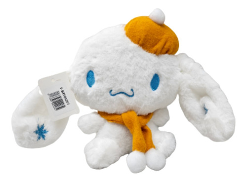 Peluche Cinnamoroll Gorro Y Bufanda Ocre Sanrio 20cm  0207