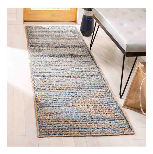 Alfombra De Pasillo Hecha A Mano De Yute De Tejido 60x180 Cm 1.8 M 60 Cm Yute Marrón Claro