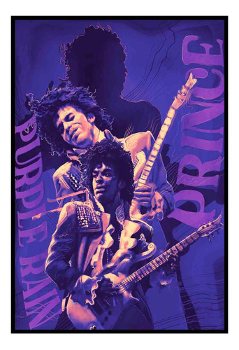 Cuadro Premium Poster 33x48cm Purple Rain