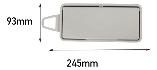 Espejos Para Visera De Coche, Decoración Gris Derecha