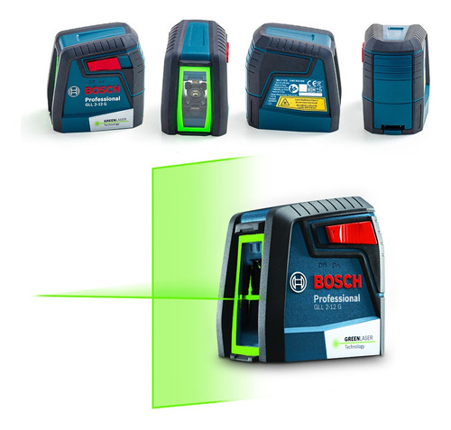 Nível A Laser Verde Gll2-12g Bosch 2 Linhas 12 Metros