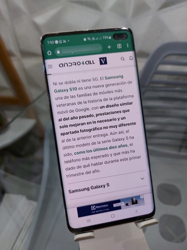 Samsung S10 Plus 512 Versión Cerámica Blanco. 