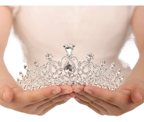 Tiara Nupcial Con Corona De Diamantes De Imitación