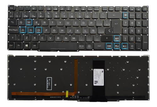 Teclado Original Para Acer Nitro 5 An515-43 An515-44 Rgb