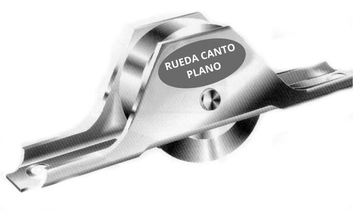 Rueda 32mm Acero Con Ruleman Ventanas Placard Mueble Plana