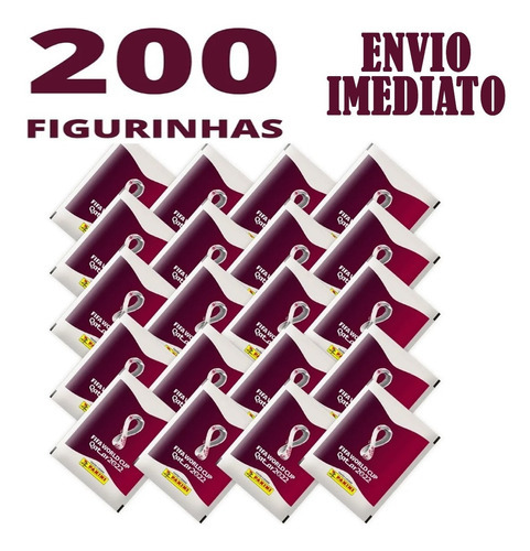 200 Figurinhas Copa Do Mundo Qatar 2022 = 40 Pacotinhos Personagem COPA 2022