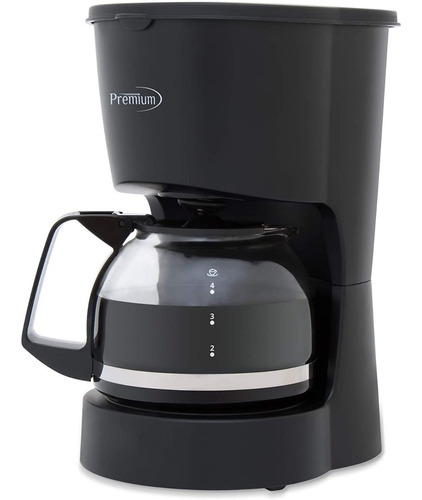 Cafetera Premium 4 Tazas 600w Modelo Pcm5422b Negro