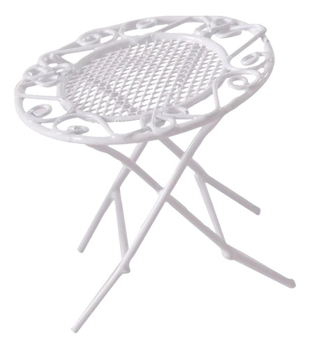 Juego De Mesa De Jardín De Hadas Para Casa De Mesa Blanca