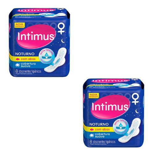 Absorventes femininos Intimus Absorvente Noturno com abas