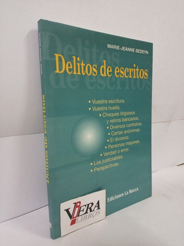 Delitos De Escritos - Sedeyn, Marie J. 