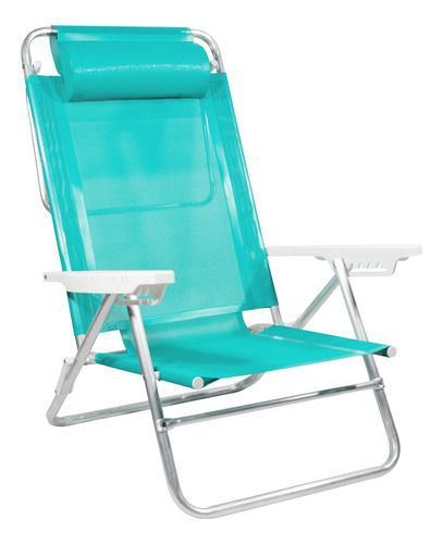 Reposera Almohada Playa Camping Aluminio Reforzada Mor Cuota