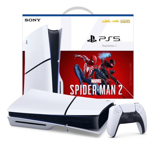 Sony Playstation 5 Slim Marvel Spiderman 2 1tb Bundle 