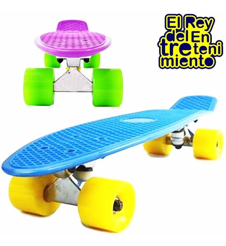 Imagen 2 de 6 de Skate Longboard Penny Patineta Aluminio Ruedas Pu - El Rey