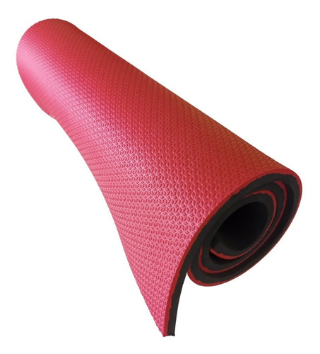 Colchonete Yoga Pilates Fitness Ginastica 1m X 50cm X 10mm Cor Vermelho