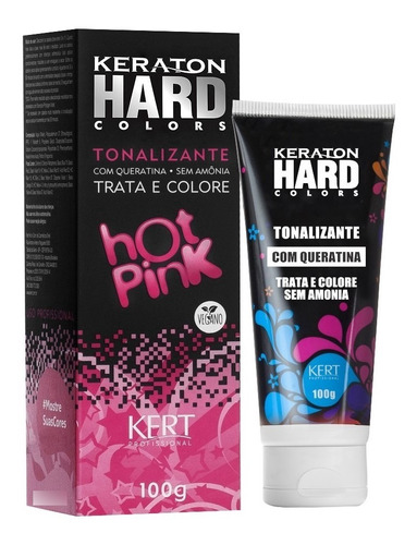 Kit 2 Coloração Keraton Hard Colors Hot Pink