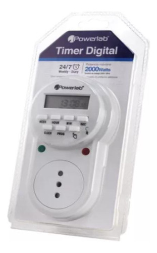Timer Digital Temporizador Semanal 24/7 Powerlab - 9235