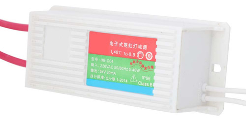 Transformador Electrónico De Neón De 5 Kvac, 30 Ma, Carga De