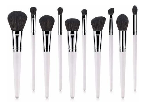 Pinceles De Maquillaje Set 10pcs Maquillaje Profesional...