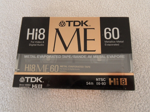 Videocassette Video Hi8 Me Tdk 60 Metal