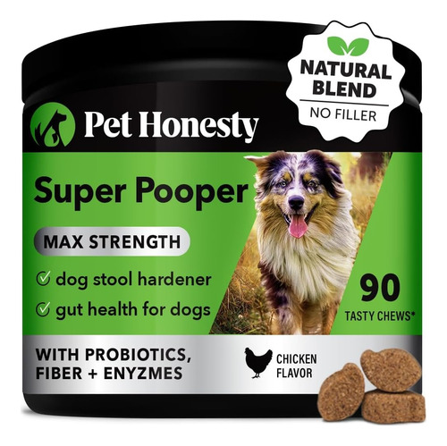 Probioticos Super Pooper Pet Honesty 90 Masticables