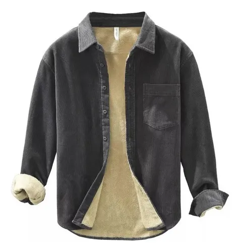 comprar Camisas Cálidas De Forro Polar Grueso De Manga Larga Hom [u]
