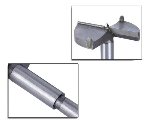 Kit 5 Fresas Brocas Forstner 35 40 45 50 60 Mm Madeira