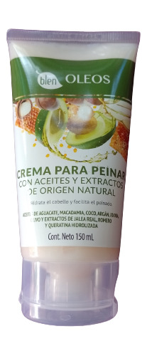 Crema Para Peinar Con Aceites Y Extractos  Blen .