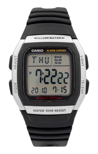 Reloj Casio W96h-1a Hombre Iluminator Somos Tienda 