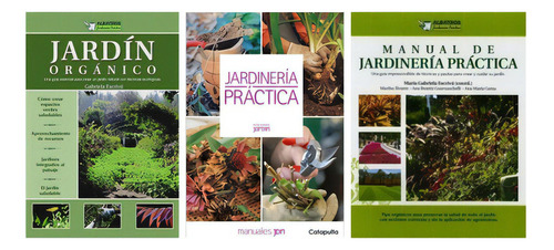 Jardín Orgánico + Jardinería Práctica + Manual De Jardinería Práctica, De Cané, Lucía / Escrivá, Gabriela. Editorial Albatros / Catapulta, Tapa Blanda En Español, 2017