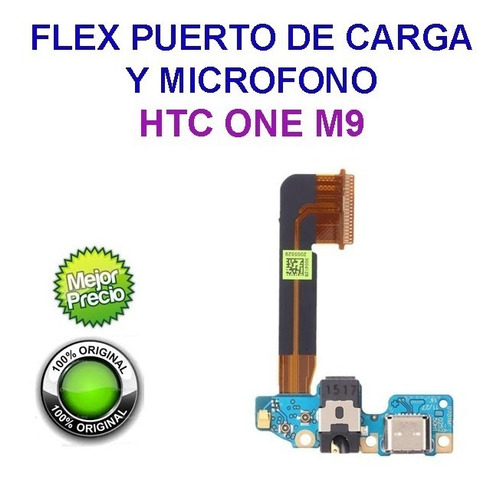 Htc One M9 Flex Puerto De Carga Usb + Microfono  Original
