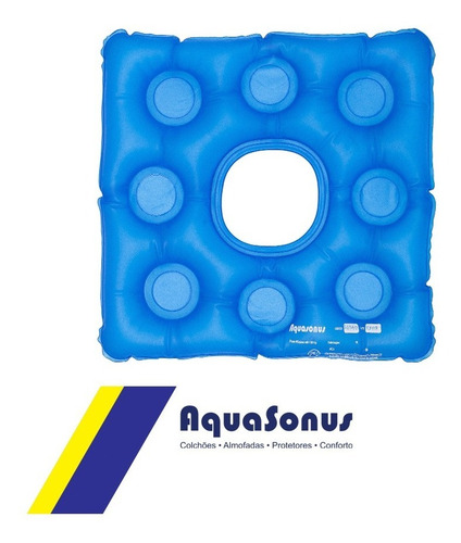 Imagem 2 de 3 de Almofada D´agua Caixa De Ovo Quadrada Com Orifício