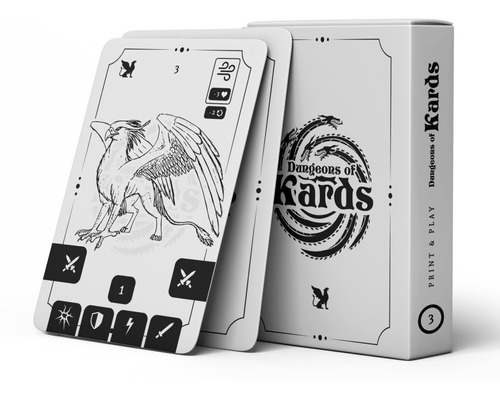 Dungeons Of Kards Print And Play Edição 3 Expansão Veiculos