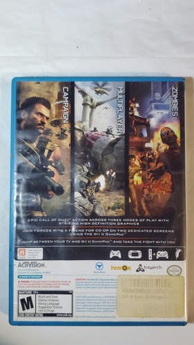 Call Of Duty: Black Ops Ii Black Ops Standard Wii U Físico (Usado)