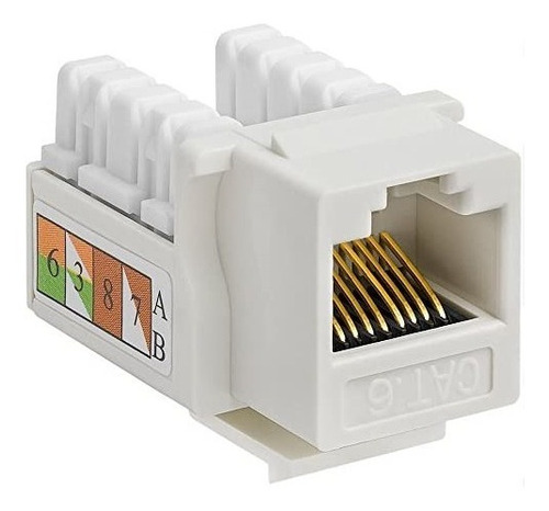 Keystone Jack Coupler Rj-45 Cat 6 Azul, Blanco , Rojos 