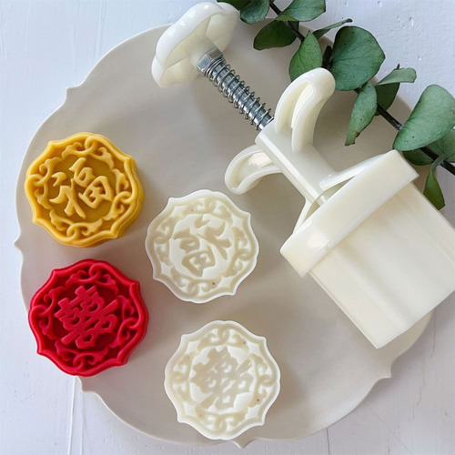 Personagens Moon Cake Mold Mid-autumn Festival Mooncake