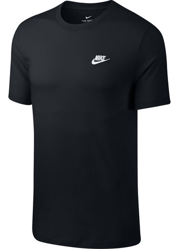 Xl - Ar4997-013 - Negro - Camiseta Hombre Nike Nsw Club Tee