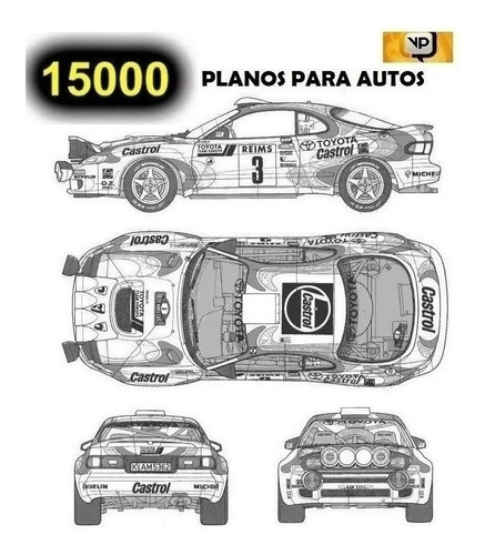 15000 Rotulados Autos Plotter Carros Tuning Ploteo