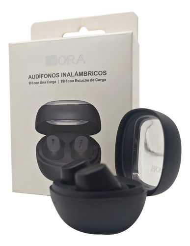 Auriculares Tws 1hora Aut208 Negro Con Microfono Deep Bass