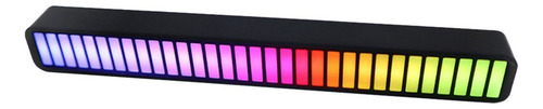 . Rgb Led Música Rítmica Activada Por Voz Luz Control De