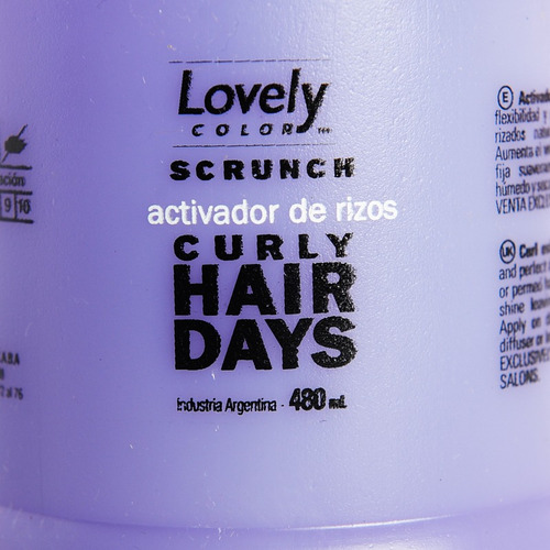 Lovely Color Scrunch Crema Peinar Definir Rulos Ex Revlon