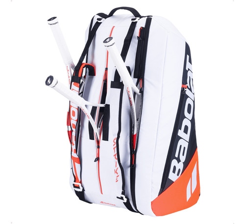 Raqueteira Babolat Pure Strike X12 Branca E Vermelha