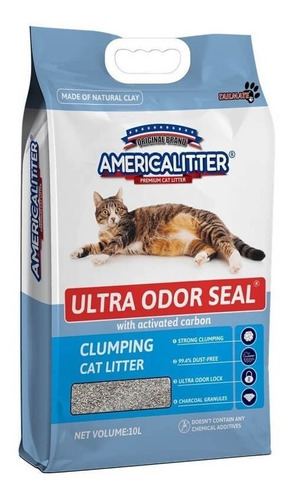 Arena Para Gatos Premium Americalitter Bloqueo De Olor 7 Kg