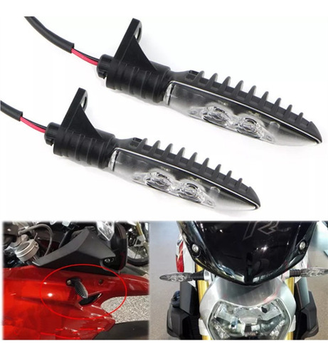 Imagen 3 de 8 de 2 Direccionales Led Bmw 1200 800 Gs S 1000 Xr Nine T
